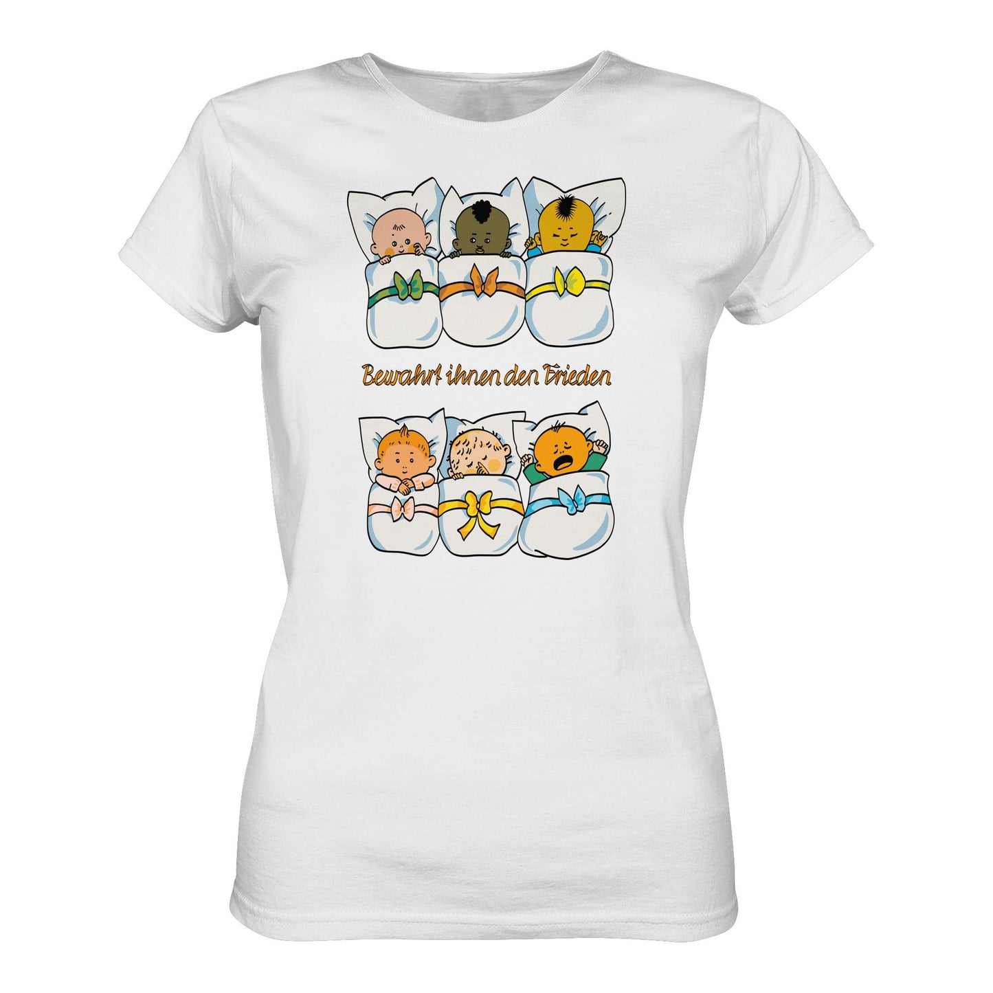DDR Ostalgie Shirt Mädels • BEWAHRT IHNEN DEN FRIEDEN (DDR ORIGINAL-PLAKAT)