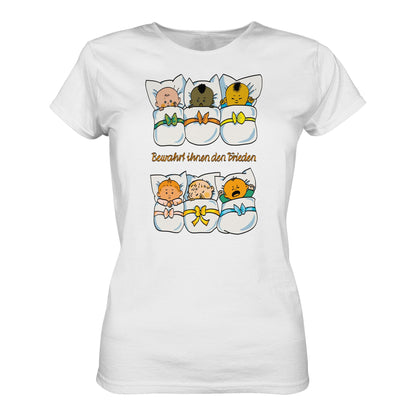 DDR Ostalgie Shirt Mädels • BEWAHRT IHNEN DEN FRIEDEN (DDR ORIGINAL-PLAKAT)
