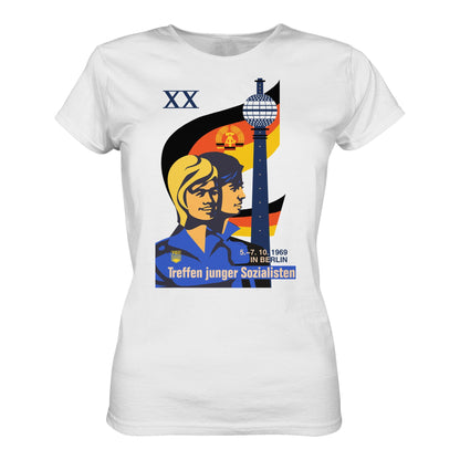 DDR Ostalgie Shirt Mädels • TREFFEN JUNGER SOZIALISTEN BERLIN 1969 (ORIGINAL PLAKAT)