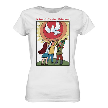 DDR Ostalgie Shirt Mädels • KÄMPFT FÜR DEN FRIEDEN! (DDR-ORIGINAL-PLAKAT)