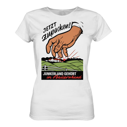 DDR Ostalgie Shirt Mädels • JUNKERLAND GEHÖRT IN BAUERNHAND! - ORIGINALPLAKAT