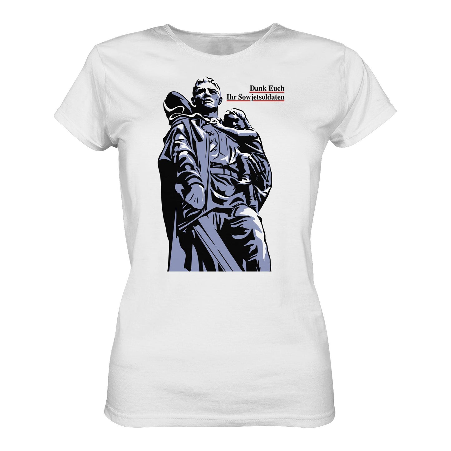 DDR Ostalgie Shirt Mädels • DANK EUCH IHR SOWJETSOLDATEN (DDR ORIGINAL-PLAKAT)