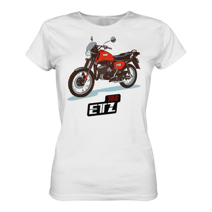 DDR Ostalgie Shirt Mädels • MZ ETZ 150 ROT (ORIGINAL DDR-PLAKAT)