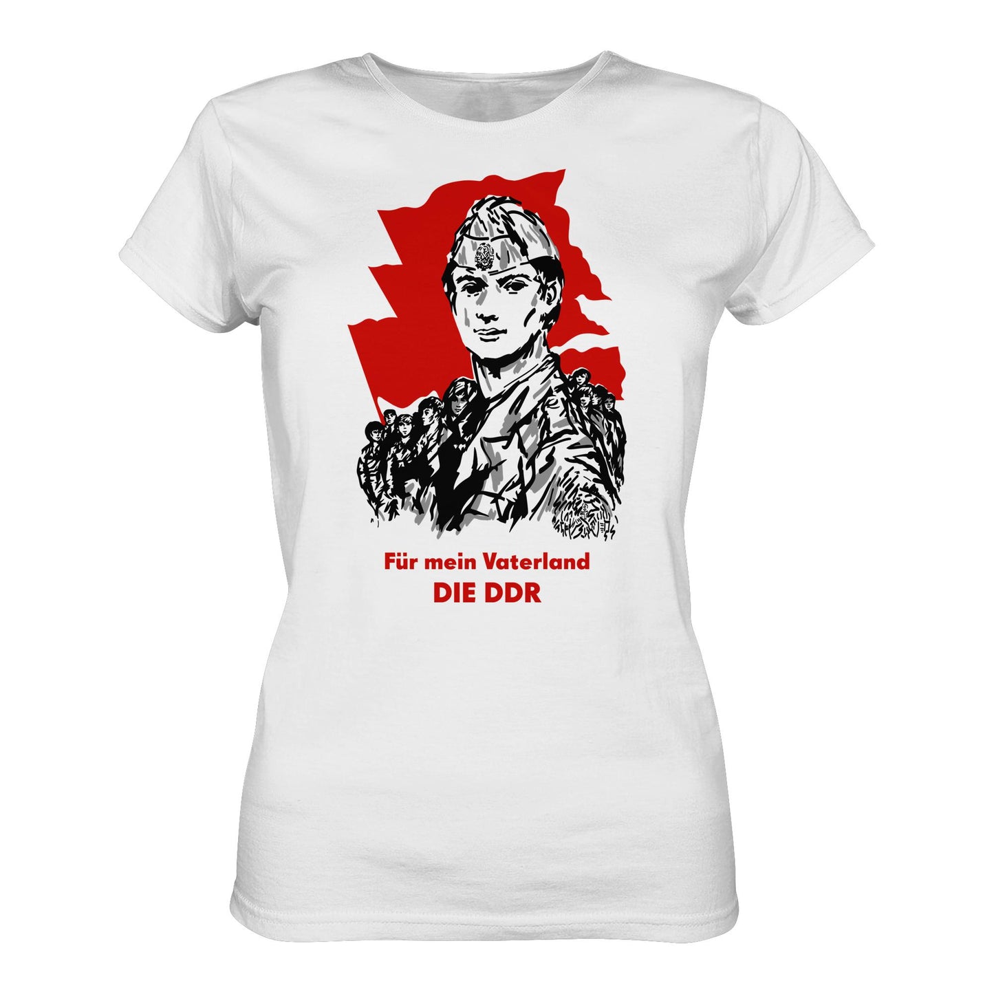 DDR Ostalgie Shirt Mädels • FÜR MEIN VATERLAND - DIE DDR (ORIGINAL GST-PLAKAT)