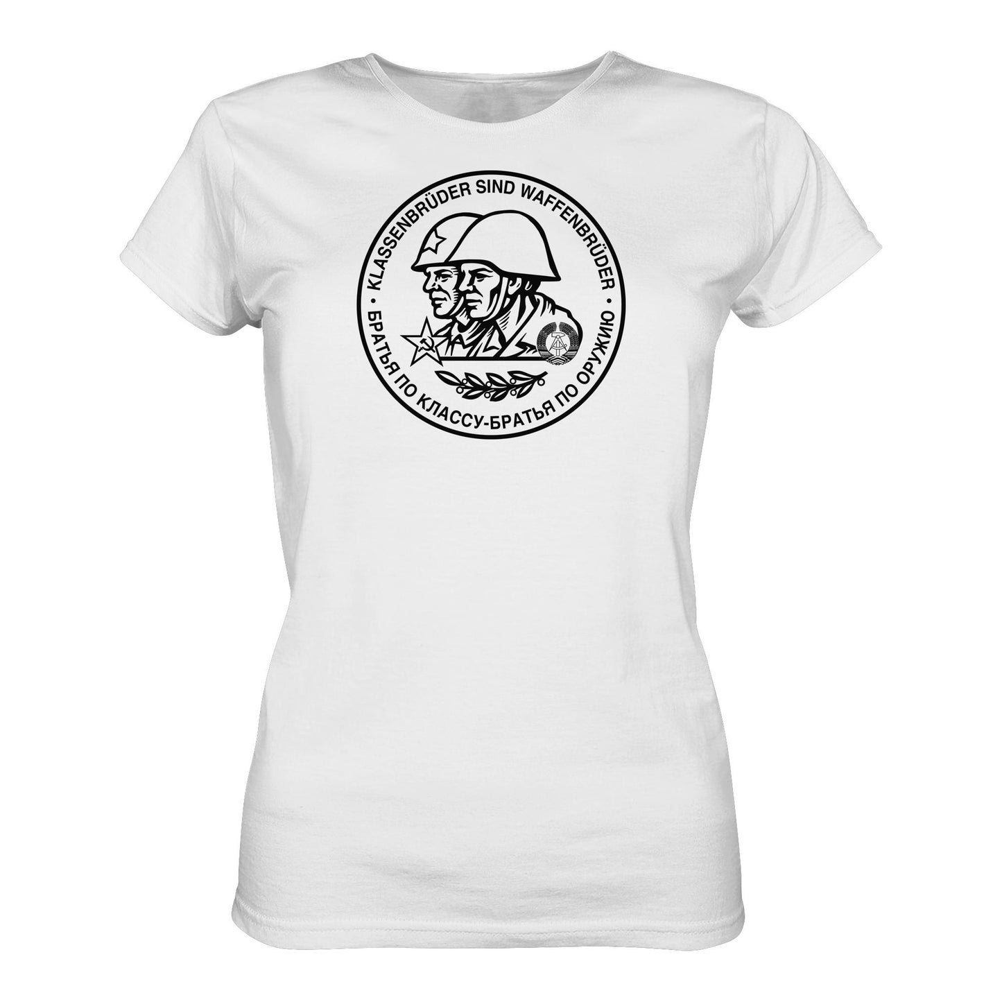 DDR Ostalgie Shirt Mädels • KLASSENBRÜDER SIND WAFFENBRÜDER (NVA)