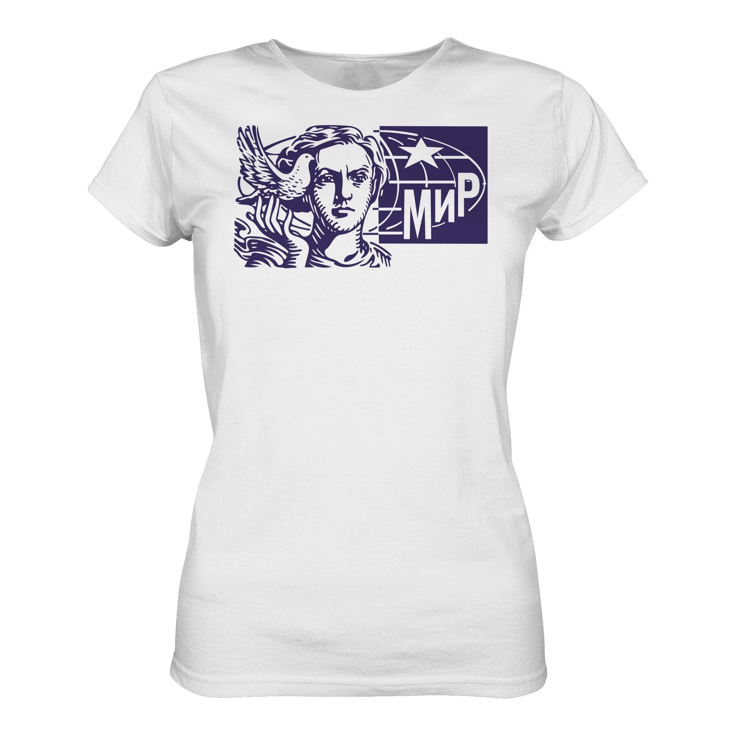 DDR Ostalgie Shirt Mädels • MIR - FRIEDEN (ORIGINAL BRIEFMARKE)