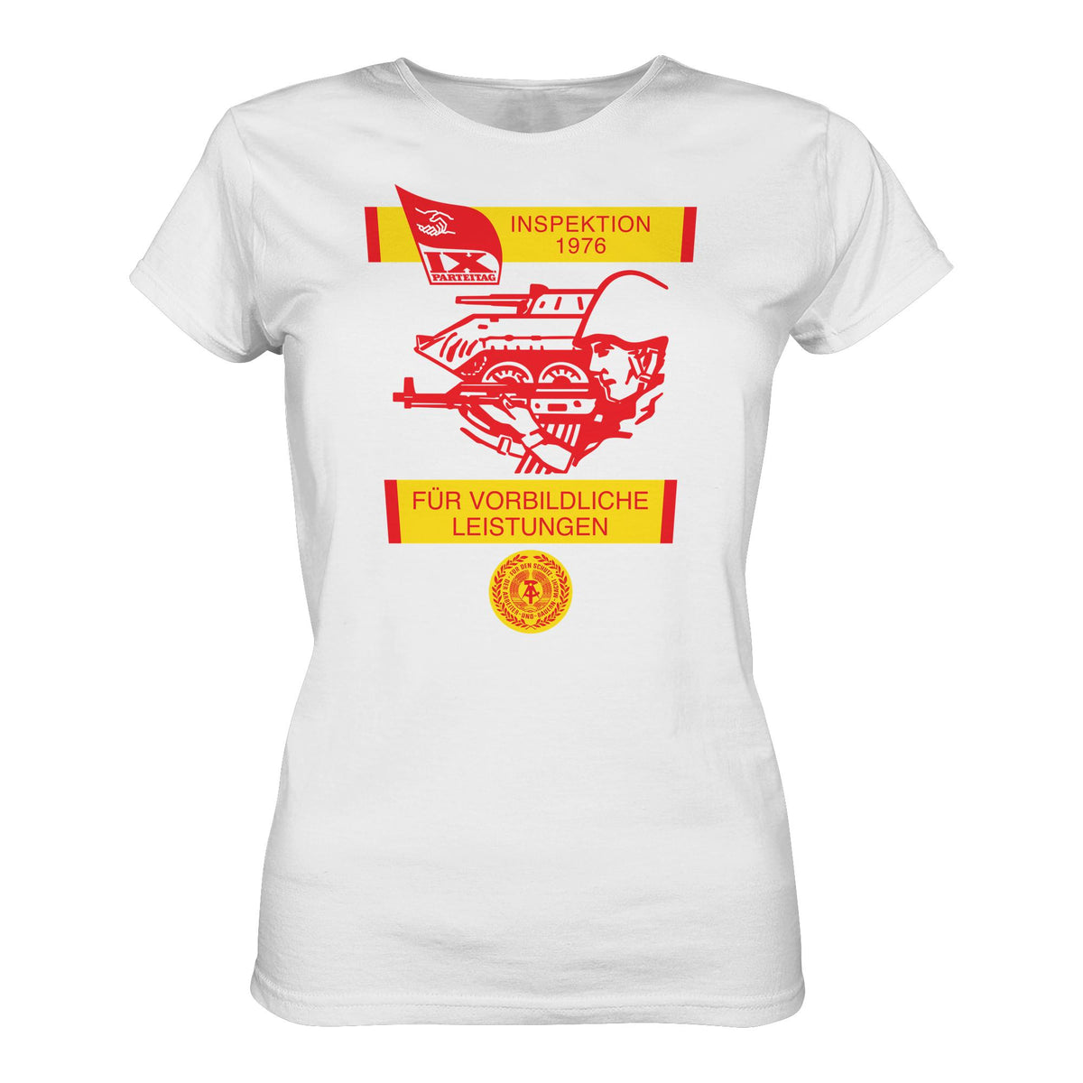 DDR Ostalgie Shirt Mädels • NVA - WIMPEL FÜR VORBILDLICHE LEISTUNGEN 1976