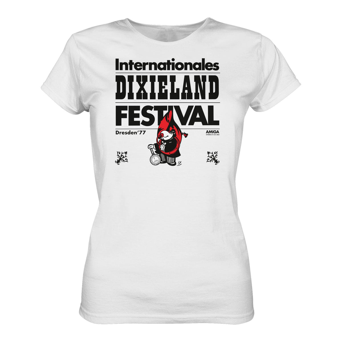 DDR Ostalgie Shirt Mädels • INTERNATIONALES DIXIELAND FESTIVAL DRESDEN 1977