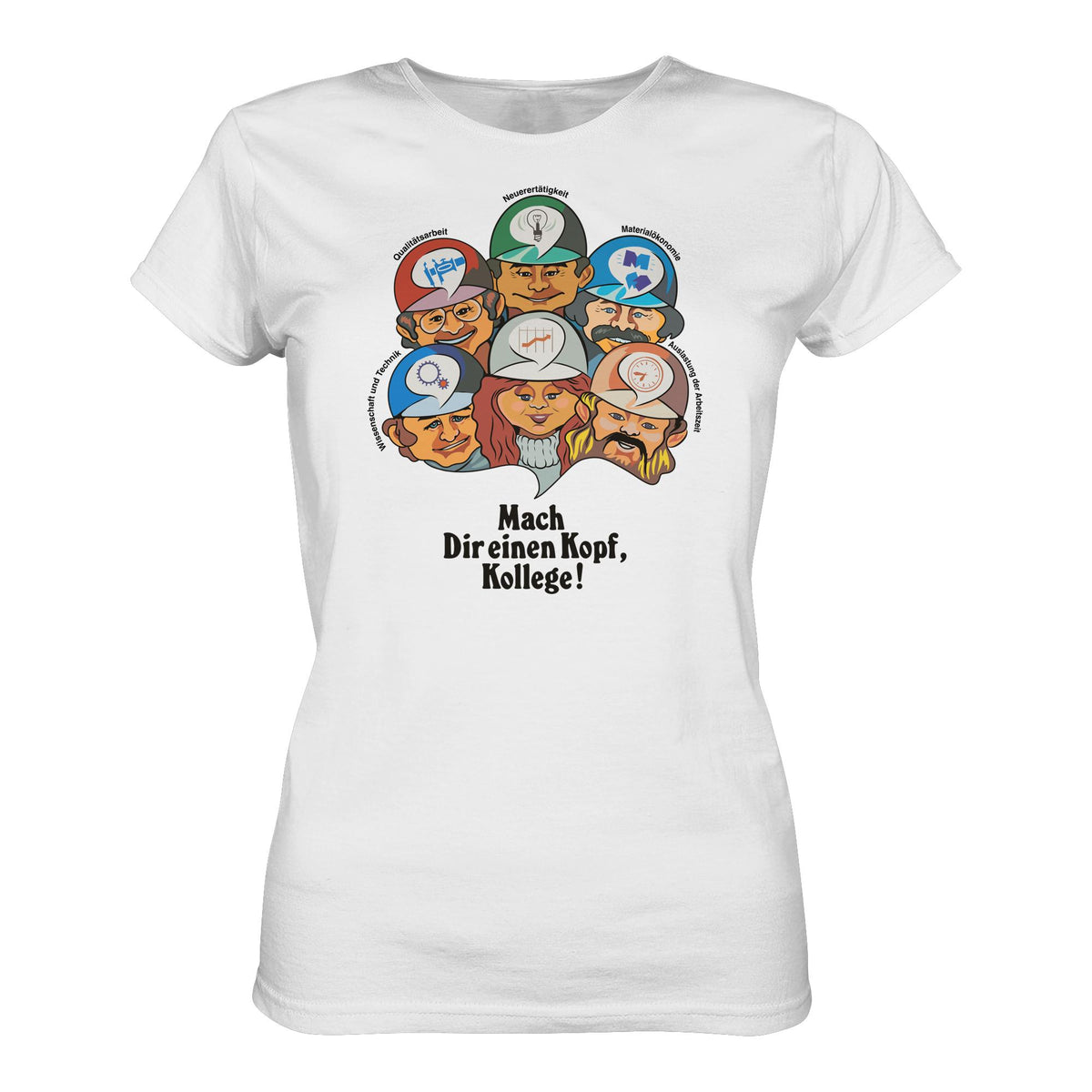 DDR Ostalgie Shirt Mädels • MACH DIR EINEN KOPF, KOLLEGE