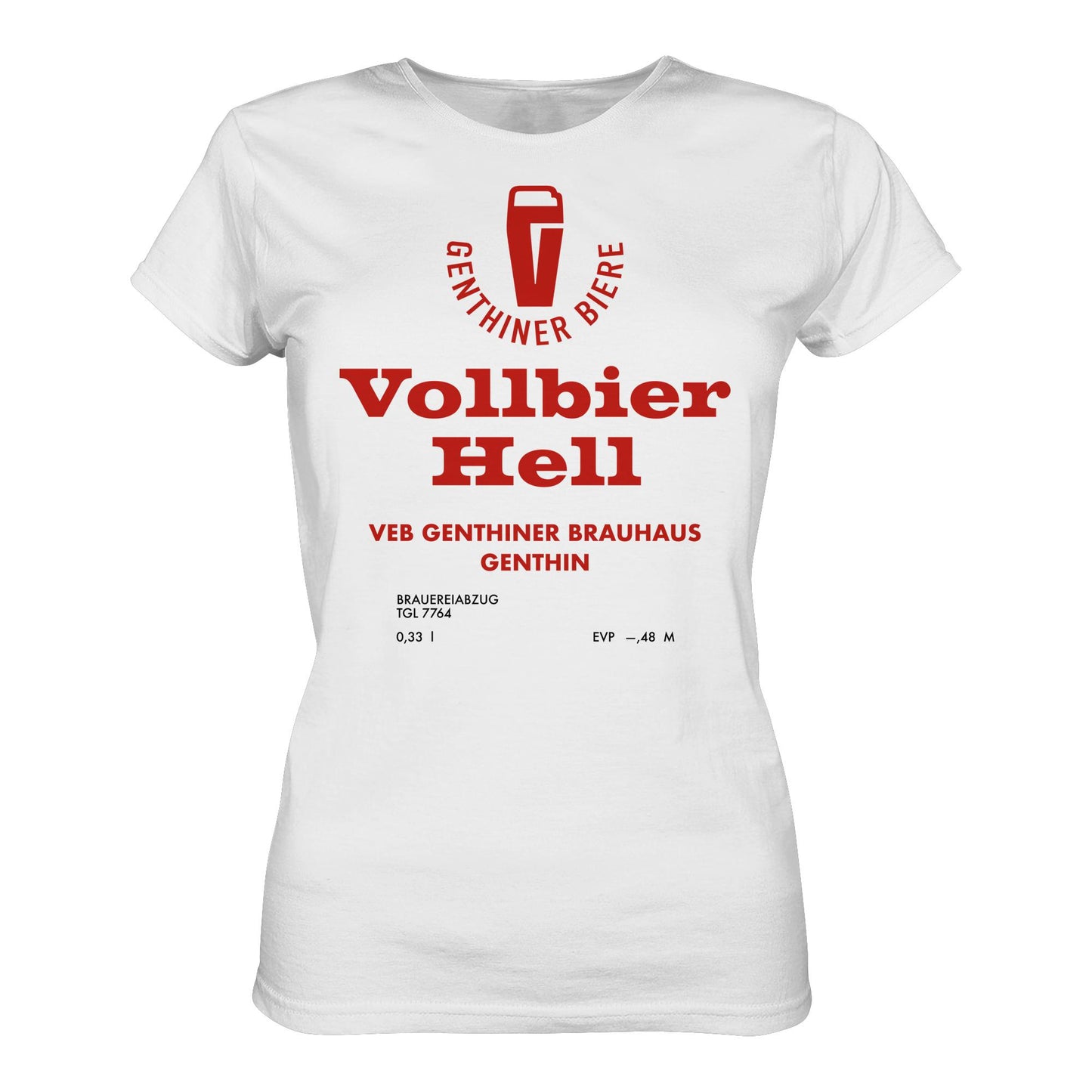 DDR Ostalgie Shirt Mädels • VEB GENTHINER BRAUHAUS