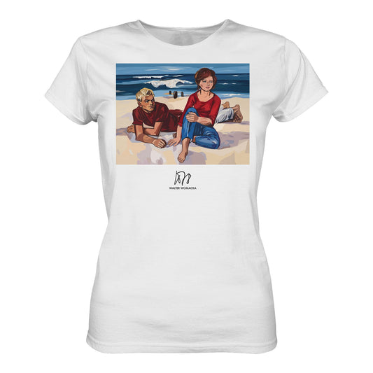 DDR Ostalgie Shirt Mädels • WALTER WOMACKA - AM STRAND (1962)