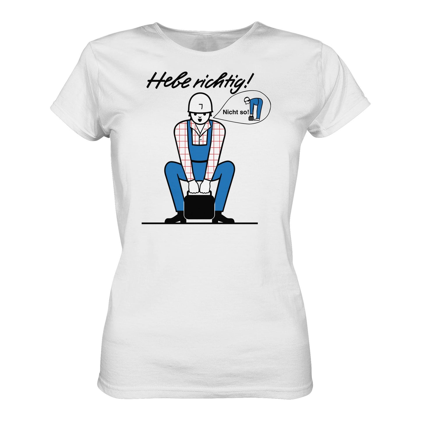 DDR Ostalgie Shirt Mädels • HEBE RICHTIG! (ORIGINAL SCHILD)