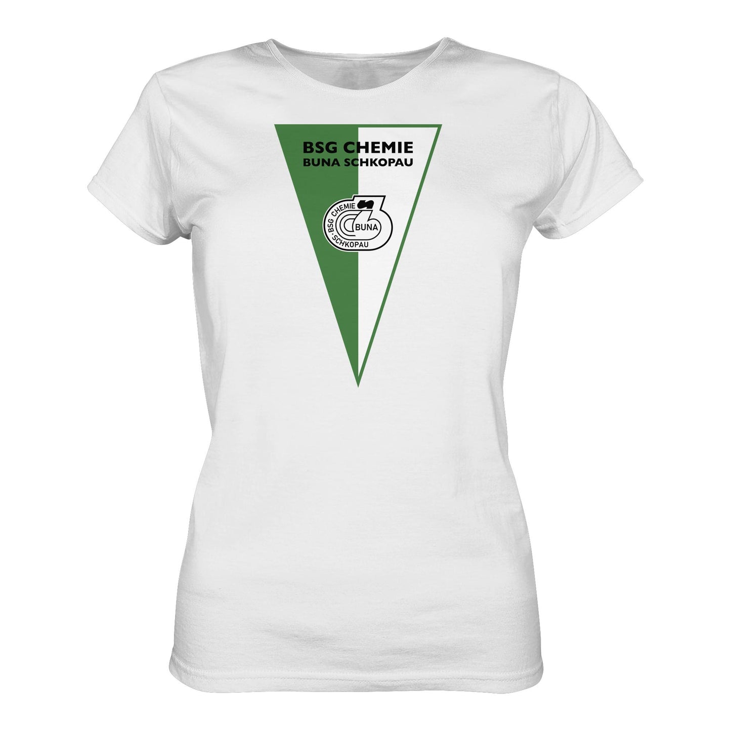 DDR Ostalgie Shirt Mädels • BSG CHEMIE BUNA SCHKOPAU (ORIGINALWIMPEL)