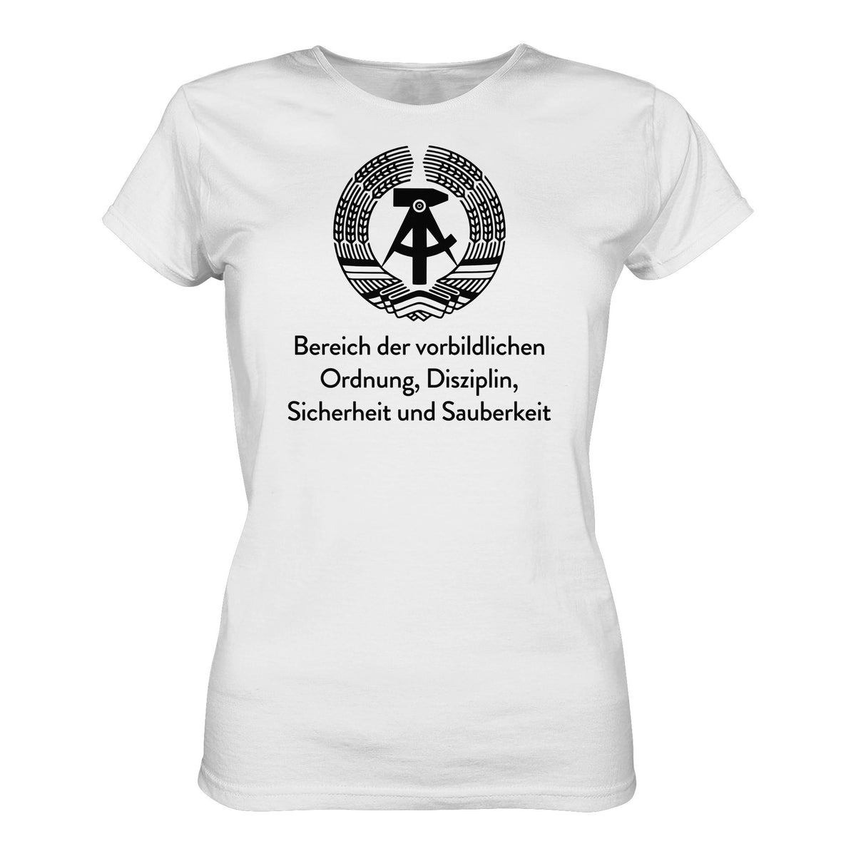 DDR Ostalgie Shirt Mädels • BEREICH DER VORBILDLICHEN ORDNUNG (ORIGINAL SCHILD)