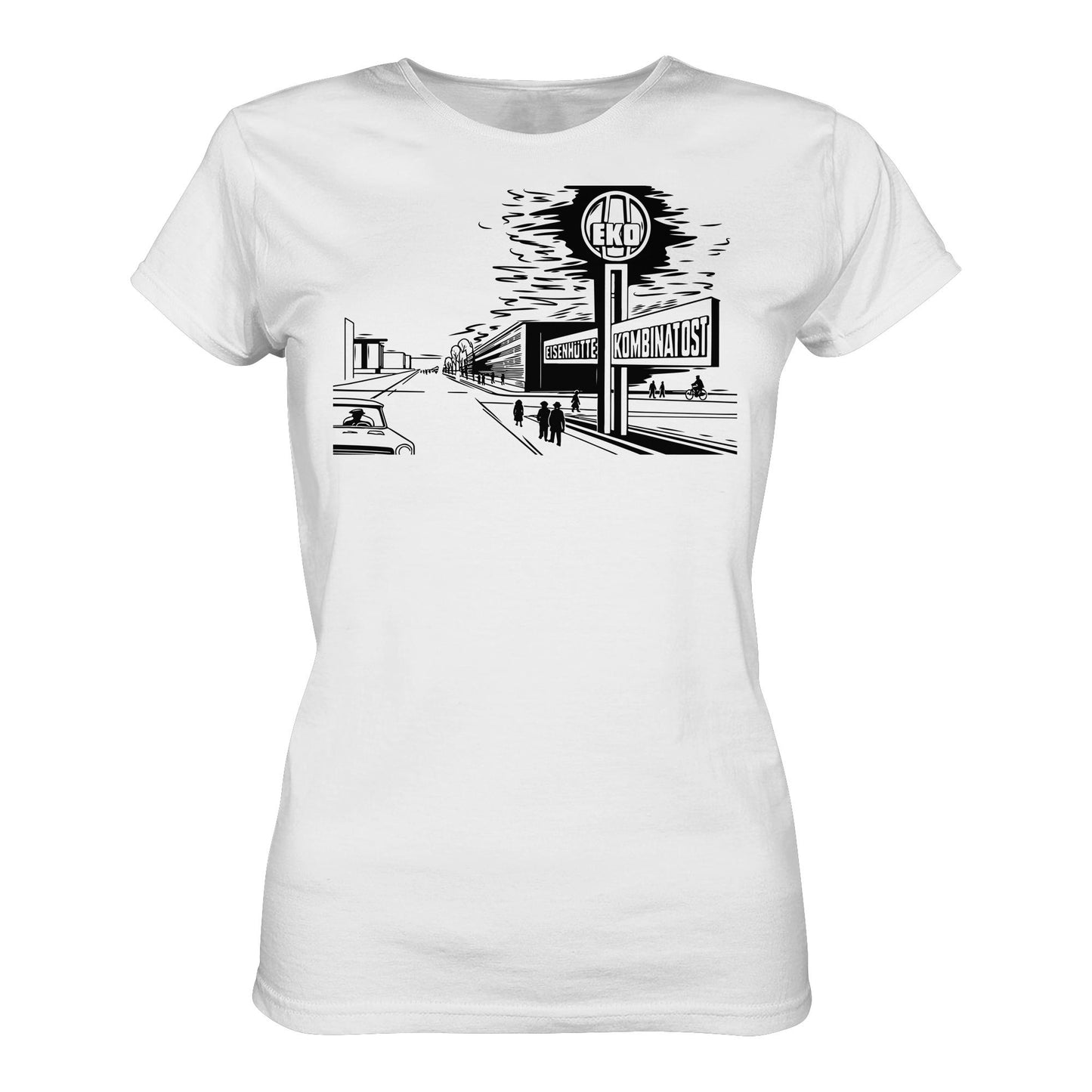 DDR Ostalgie Shirt Mädels • EISENHÜTTENKOMBINAT OST (EKO) - ORIGINAL POSTSTEMPEL