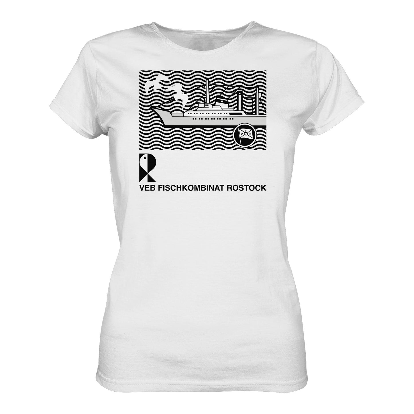 DDR Ostalgie Shirt Mädels • VEB FISCHKOMBINAT ROSTOCK