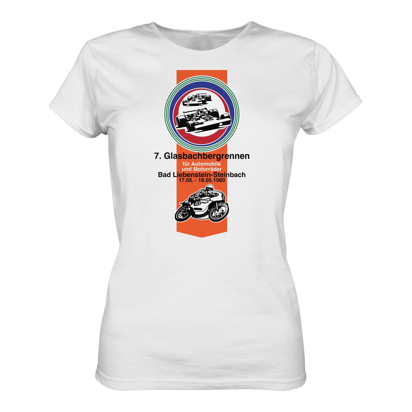 DDR Ostalgie Shirt Mädels • GLASBACHBERGRENNEN BAD LIEBENSTEIN (ORIGINAL WIMPEL)