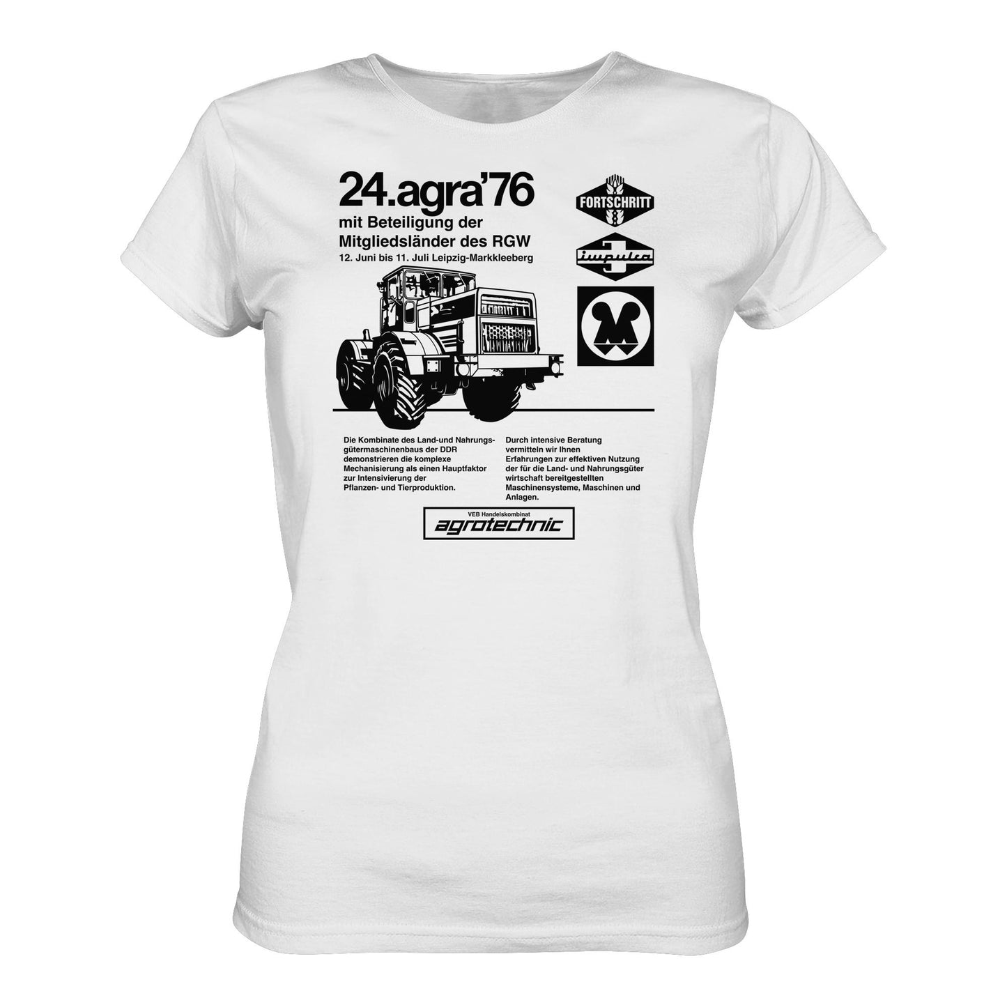 DDR Ostalgie Shirt Mädels • AGRA 1976, LEIPZIG-MARKKLEEBERG