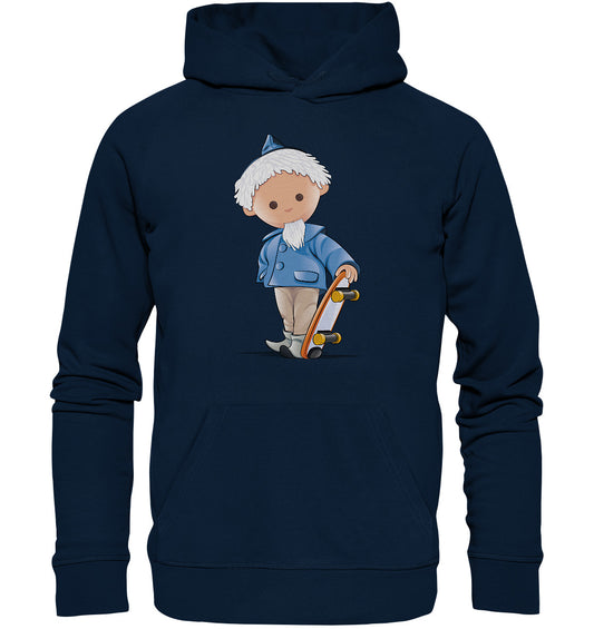 DDR Ostalgie Kapuze / Organic Hoodie Unisex • UNSER SANDMÄNNCHEN - ROLLBRETT-SKATER