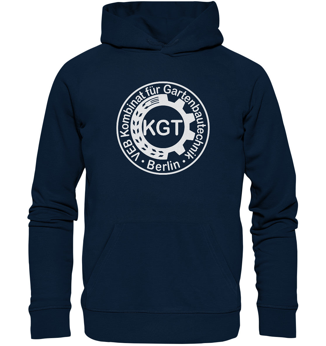 DDR Ostalgie Kapuze / Organic Hoodie Unisex • KGT - VEB KOMBINAT FÜR GARTENBAUTECHNIK BERLIN