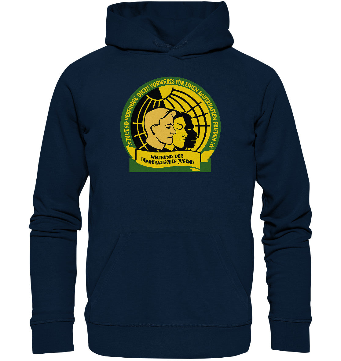 DDR Ostalgie Kapuze / Organic Hoodie Unisex • WELTBUND DER JUGEND