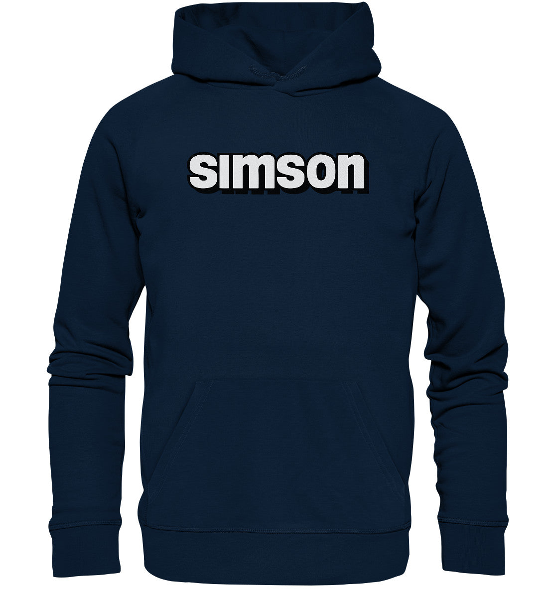 DDR Ostalgie Kapuze / Organic Hoodie Unisex • SIMSON - SCHRIFTZUG