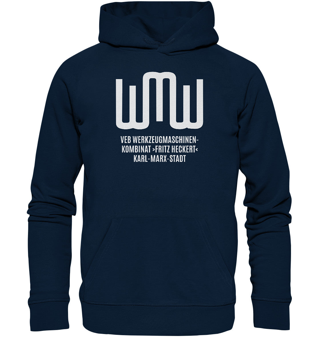 DDR Ostalgie Kapuze / Organic Hoodie Unisex • VEB FRITZ HECKERT KARL-MARX-STADT
