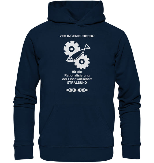 DDR Ostalgie Kapuze / Organic Hoodie Unisex • VEB INGENIEURBÜRO STRALSUND
