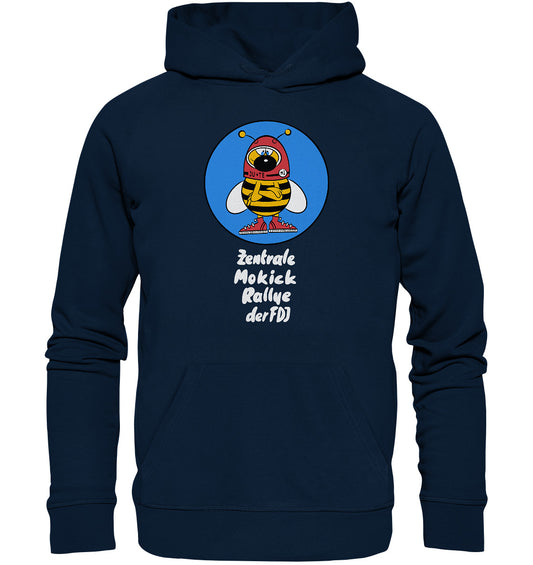 DDR Ostalgie Kapuze / Organic Hoodie Unisex • ZENTRALE MOKICK RALLYE DER FDJ