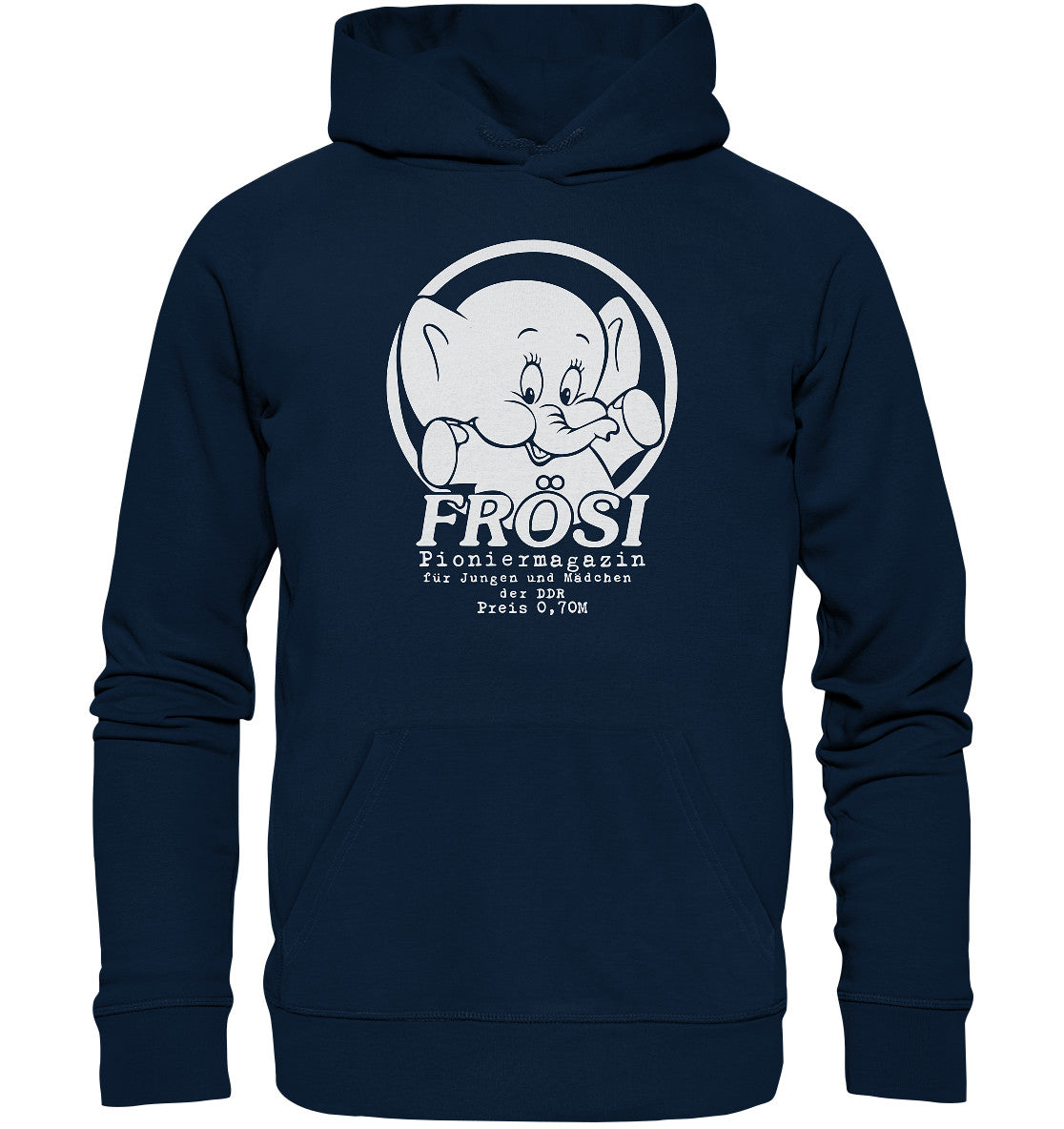 DDR Ostalgie Kapuze / Organic Hoodie Unisex • FRÖSI PIONIERMAGAZIN