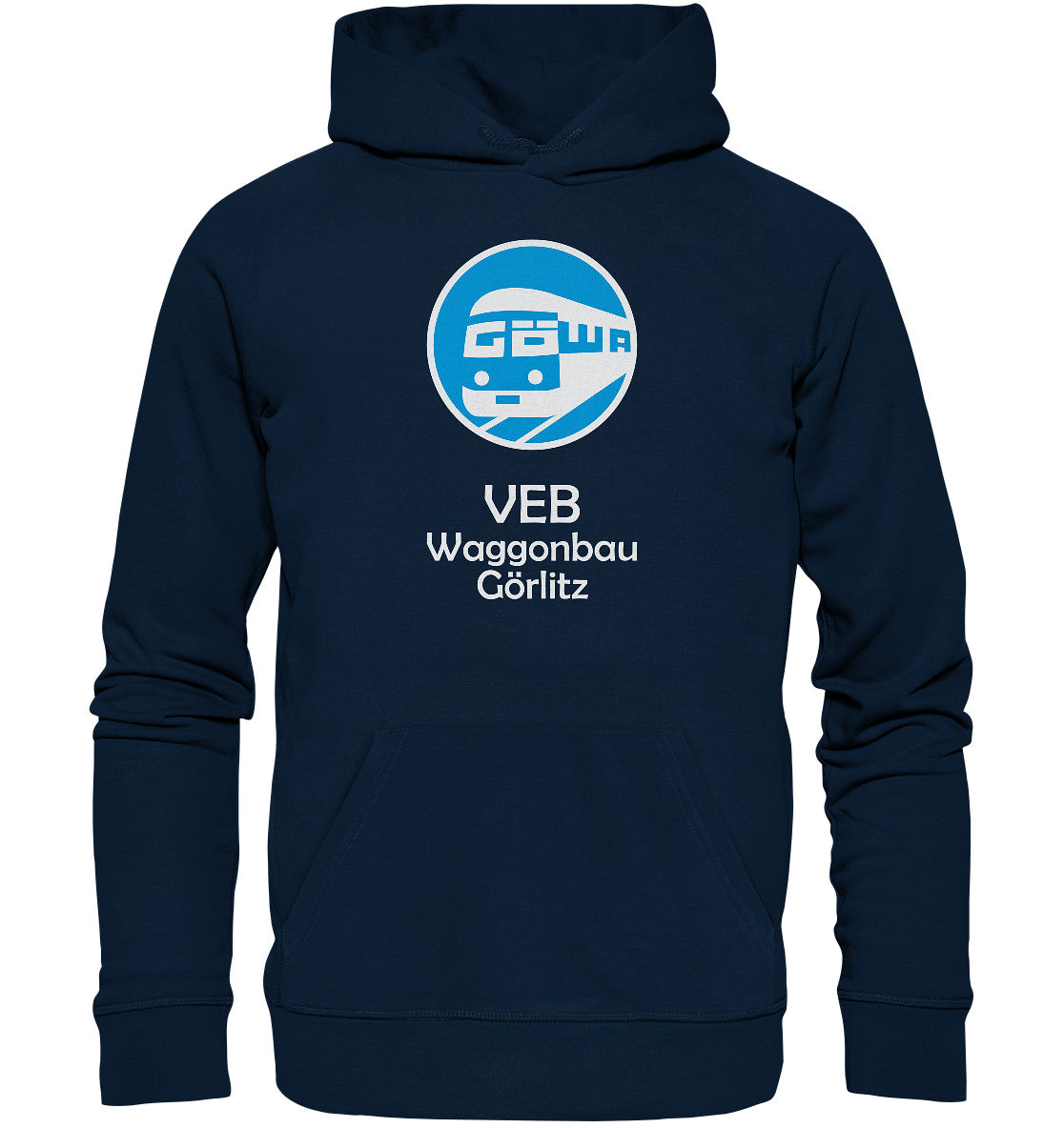 DDR Ostalgie Kapuze / Organic Hoodie Unisex • VEB WAGGONBAU GÖRLITZ