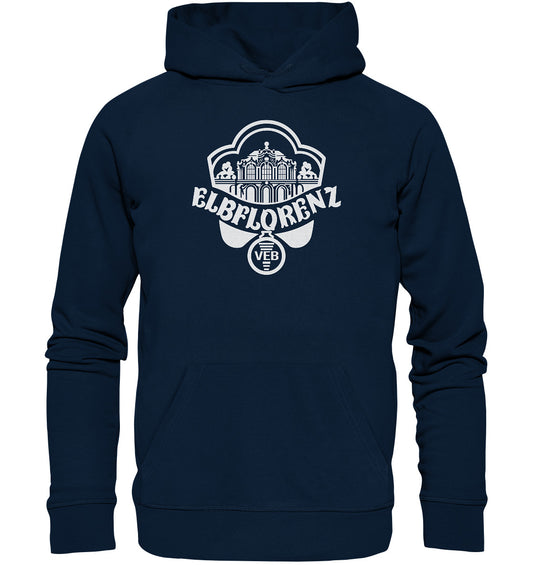 DDR Ostalgie Kapuze / Organic Hoodie Unisex • VEB ELBFLORENZ DRESDEN