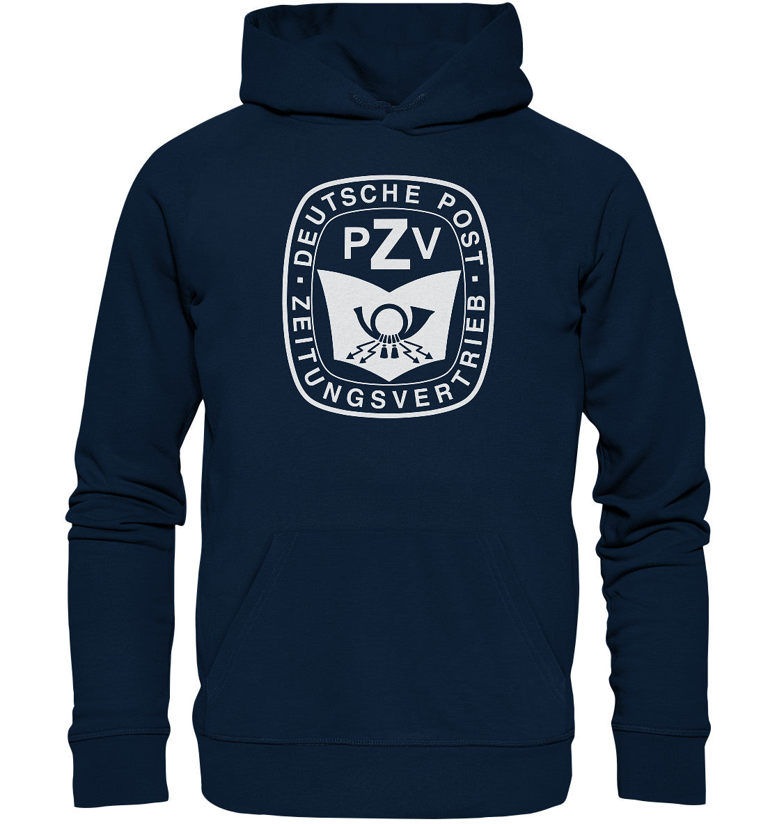 DDR Ostalgie Kapuze / Organic Hoodie Unisex • DDR - DEUTSCHE POST - hell