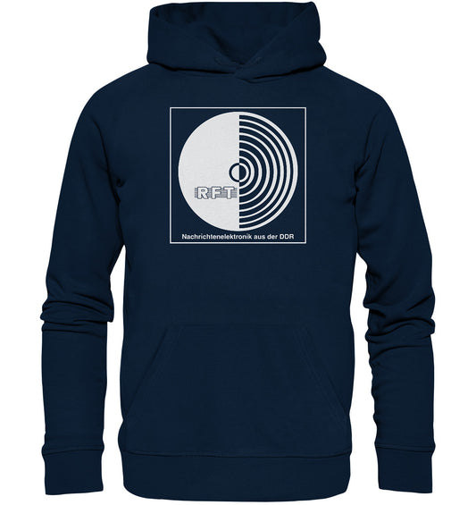 DDR Ostalgie Kapuze / Organic Hoodie Unisex • RFT NACHRICHTENELEKTRONIK AUS DER DDR