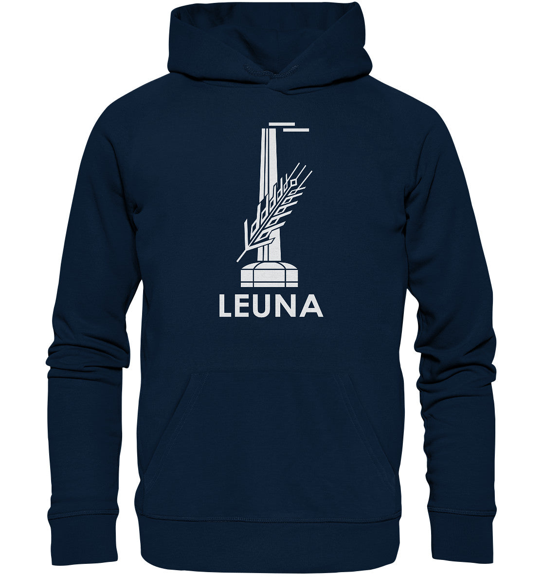 DDR Ostalgie Kapuze / Organic Hoodie Unisex • LEUNA WERKE HALLE