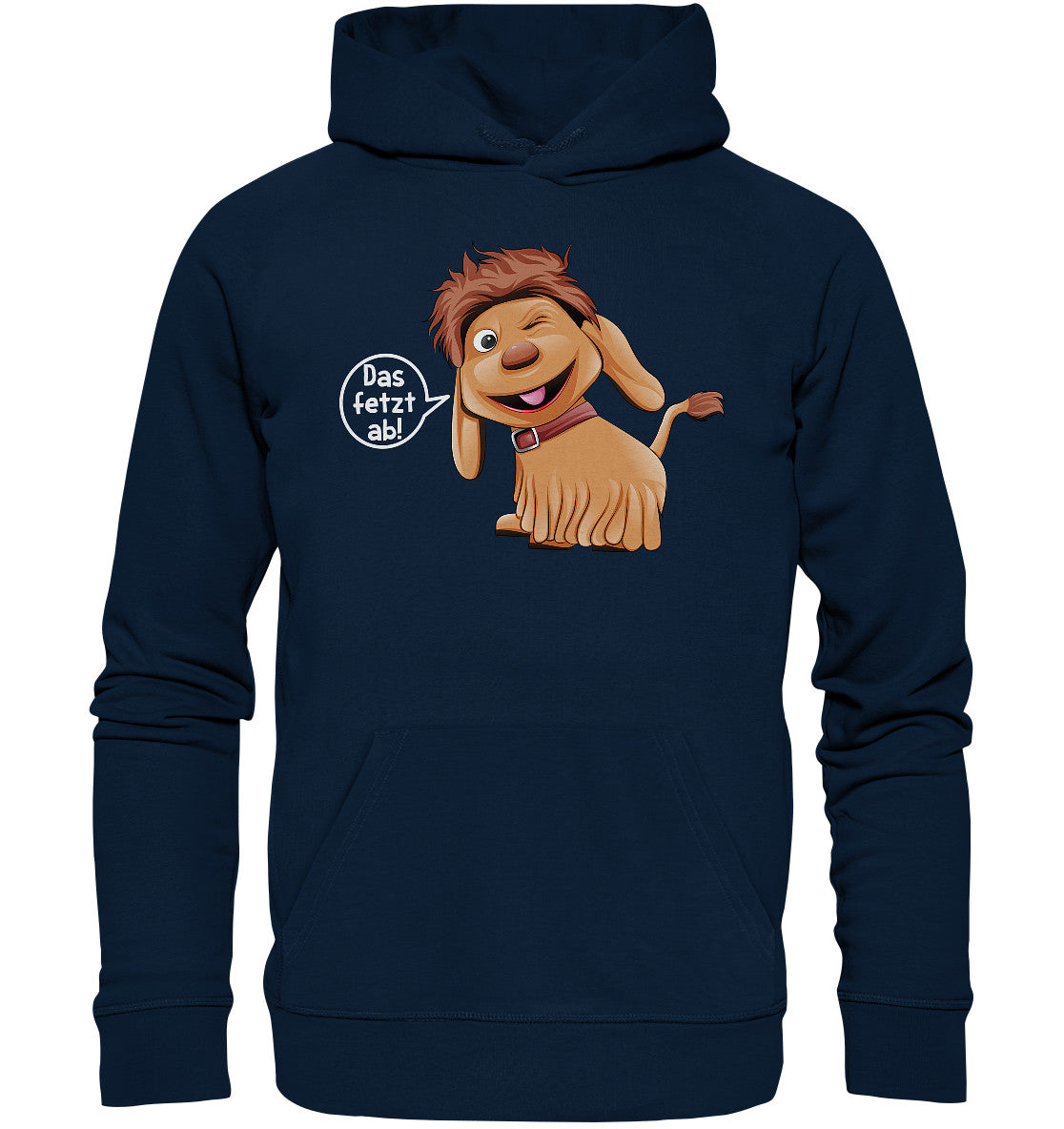 DDR Ostalgie Kapuze / Organic Hoodie Unisex • UNSER SANDMÄNNCHEN - MOPPI - DAS FETZT AB!
