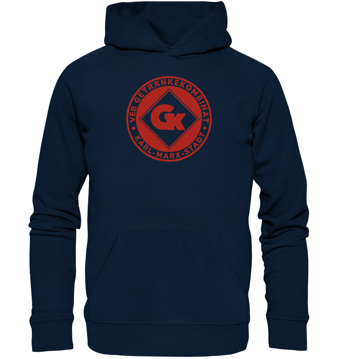 DDR Ostalgie Kapuze / Organic Hoodie Unisex • VEB GETRÄNKEKOMBINAT KARL-MARX-STADT