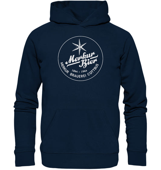 DDR Ostalgie Kapuze / Organic Hoodie Unisex • MERKUR BRAUEREI COTTBUS