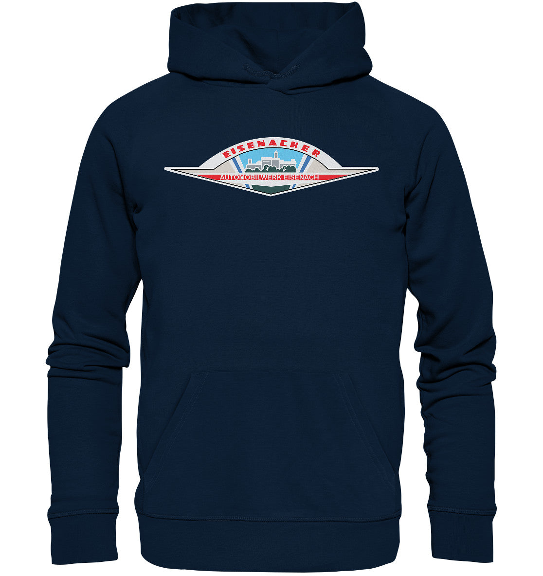DDR Ostalgie Kapuze / Organic Hoodie Unisex • AUTOMOBILWERK EISENACH