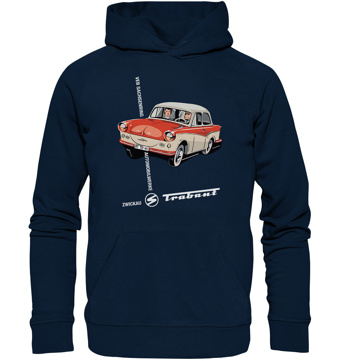 DDR Ostalgie Kapuze / Organic Hoodie Unisex • VEB SACHSENRING ZWICKAU