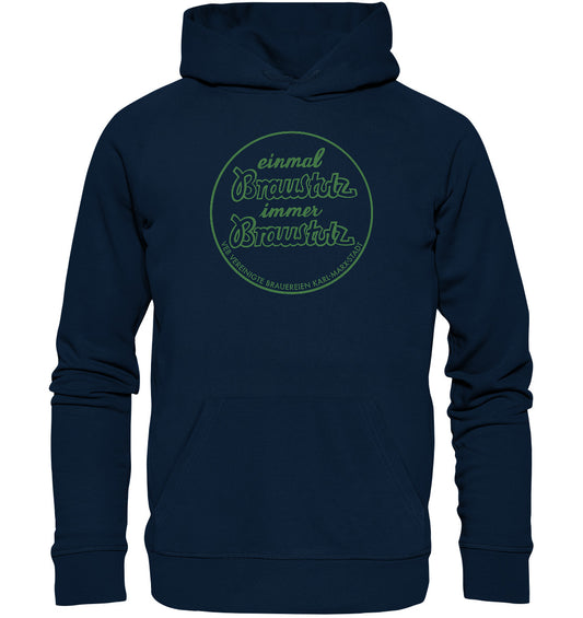 DDR Ostalgie Kapuze / Organic Hoodie Unisex • BRAUSTOLZ - VEB VEREINIGTE BRAUEREIEN