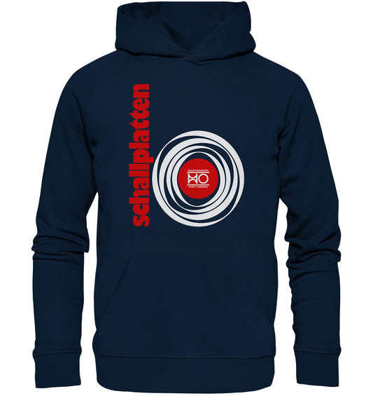 DDR Ostalgie Kapuze / Organic Hoodie Unisex • HO SCHALLPLATTEN DRESDEN