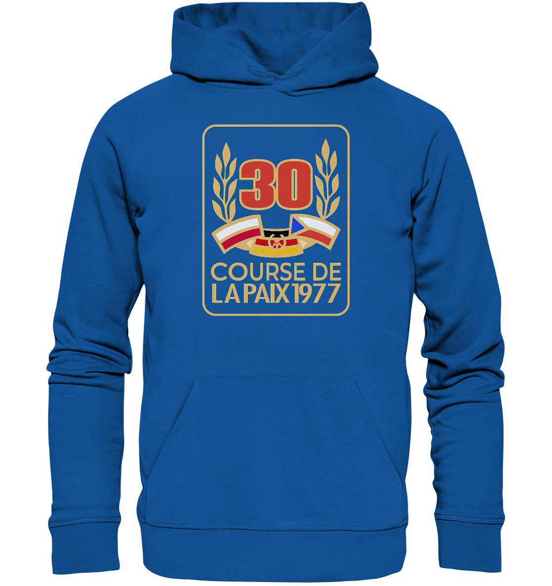 DDR Ostalgie Kapuze / Organic Hoodie Unisex • 30. FRIEDENSFAHRT 1977