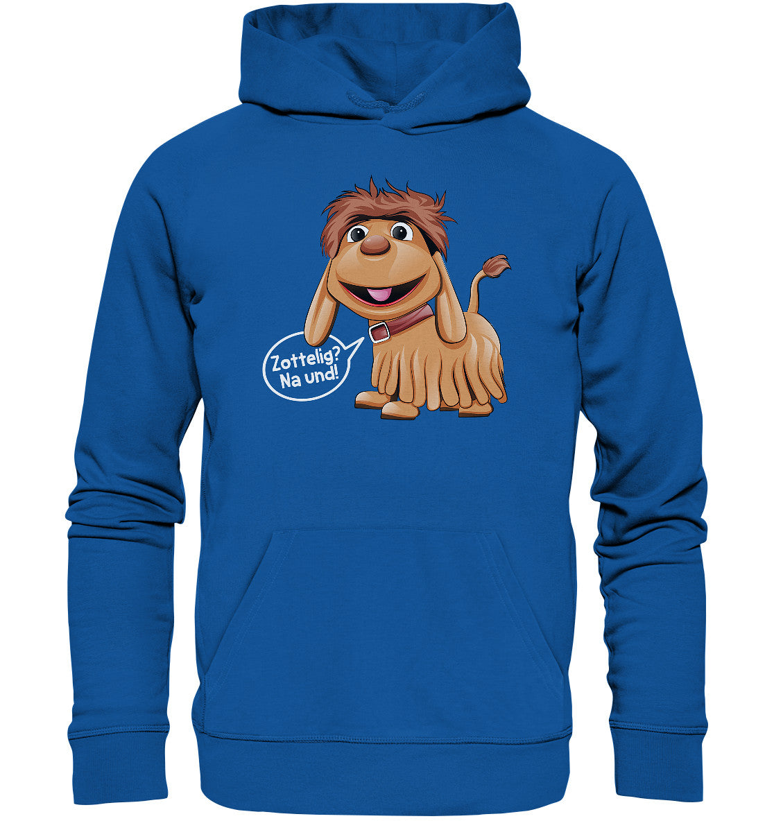 DDR Ostalgie Kapuze / Organic Hoodie Unisex • UNSER SANDMÄNNCHEN - MOPPI - ZOTTELIG? NA UND!