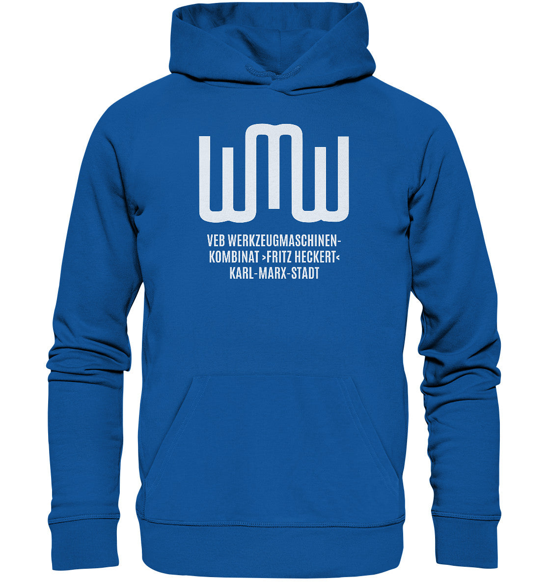 DDR Ostalgie Kapuze / Organic Hoodie Unisex • VEB FRITZ HECKERT KARL-MARX-STADT