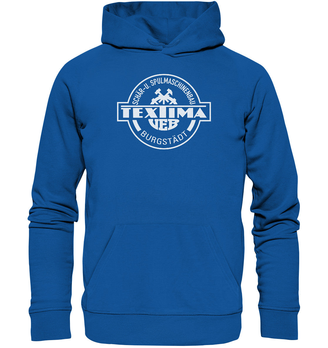 DDR Ostalgie Kapuze / Organic Hoodie Unisex • VEB TEXTIMA BURGSTÄDT