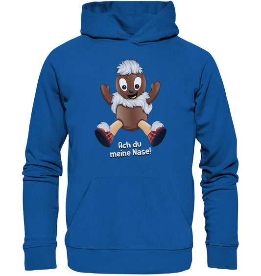 DDR Ostalgie Kapuze / Organic Hoodie Unisex • UNSER SANDMÄNNCHEN - PITTIPLATSCH - ACH DU MEINE NASE!
