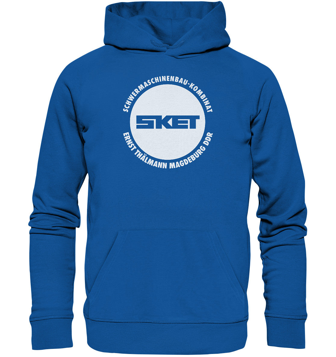 DDR Ostalgie Kapuze / Organic Hoodie Unisex • SKET ERNST THÄLMANN SCHWERMASCHINENKOMBINAT