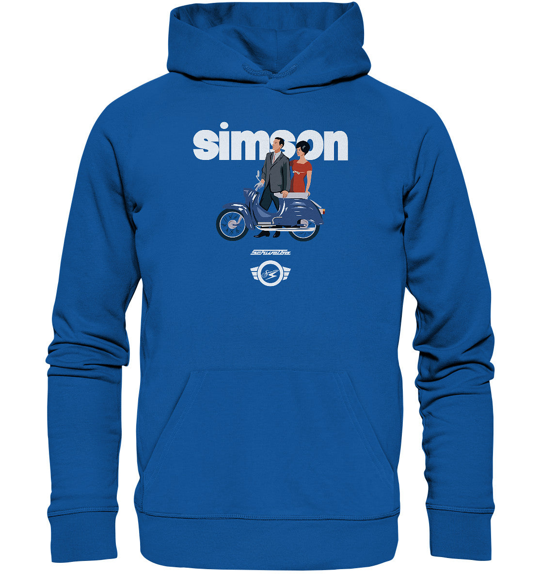 DDR Ostalgie Kapuze / Organic Hoodie Unisex • SIMSON SCHWALBE - ORIGINAL WERBUNG 1964