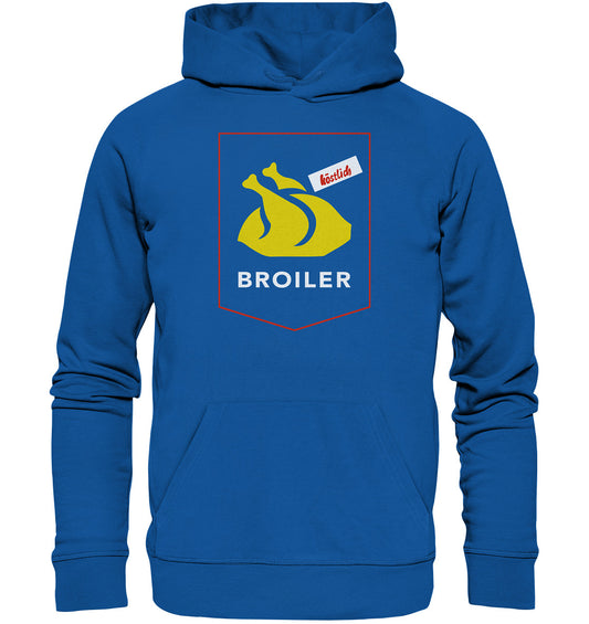 DDR Ostalgie Kapuze / Organic Hoodie Unisex • BROILER LOGO